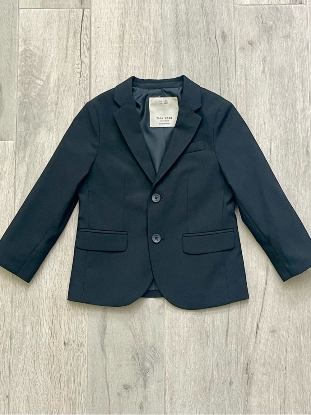 ZARA Boys Blazer Size 5 (110 cm) Black Formal Jacket Slim Fit